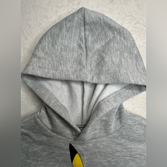 Pokemon Pikachu Kids Size XS Sleveless Sweat Hoodie Sweatshirt Gray - Picture 3 of 7